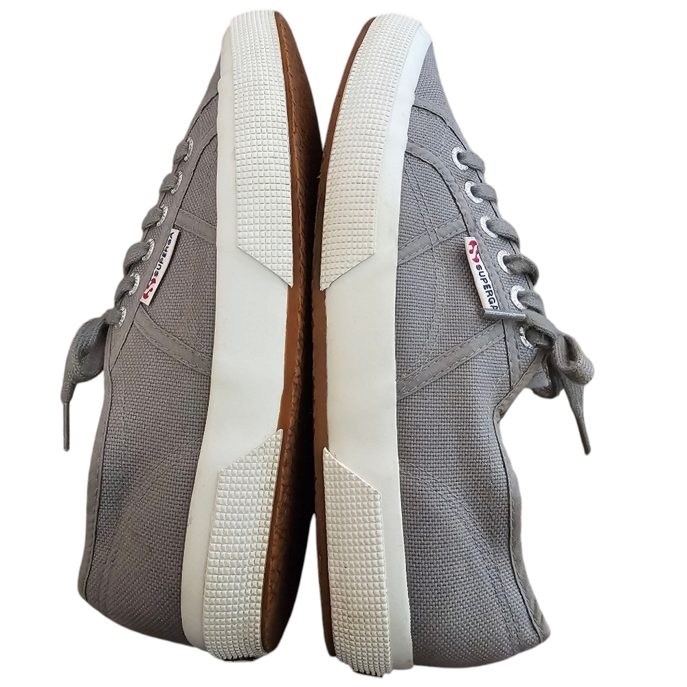 Superga Cotu Gray Cotton Canvas Sneaker - Picture 8 of 10